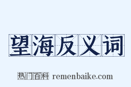 望海反义词是什么意思的图片